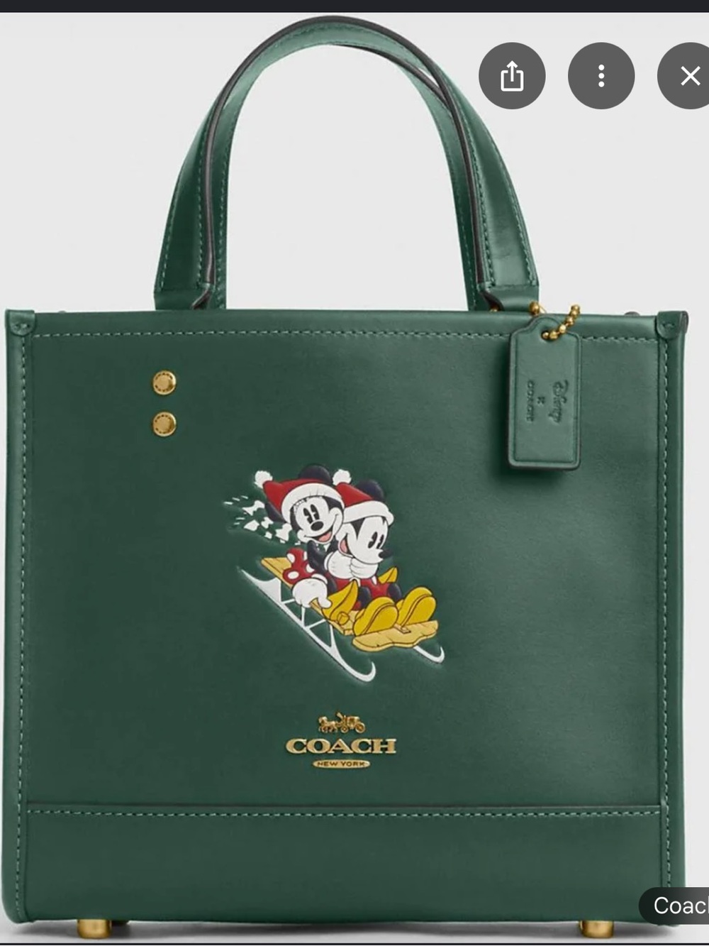 Coach X Disney - Mickey & Minnie Small Dempsey 22 Tote Bag